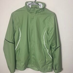 Fit Space green windbreaker running jacket size medium